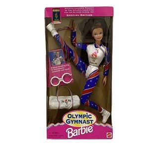 Vintage 1996 Olympic Gymnastic Barbie Doll
